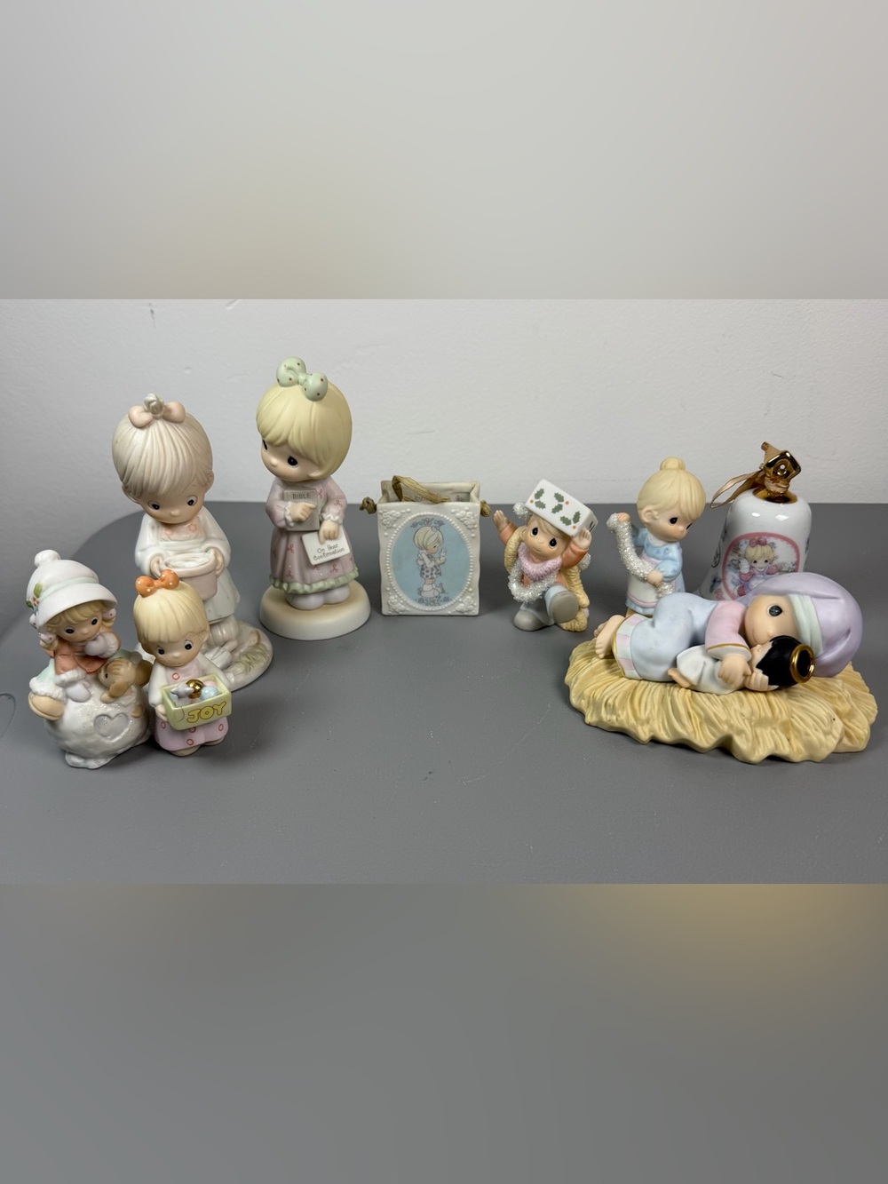 Precious Moments Figurines, Lot Of 9, No Boxes